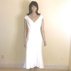 TADASHI SHOJI White Dress Size 12
